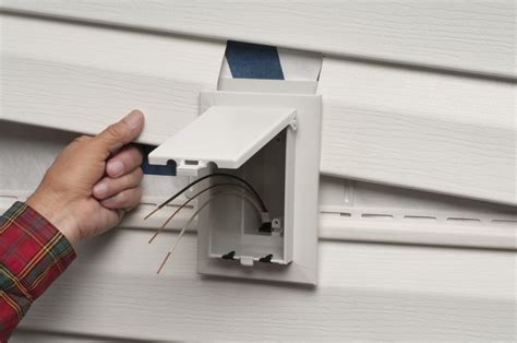 siding trim for electrical box|vinyl siding outlet box trim.